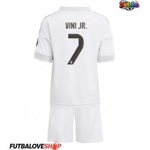 Dres Real Madrid Vinicius Junior #7 Domáci pre deti 2025-26 Krátky Rukáv (+ trenírky)